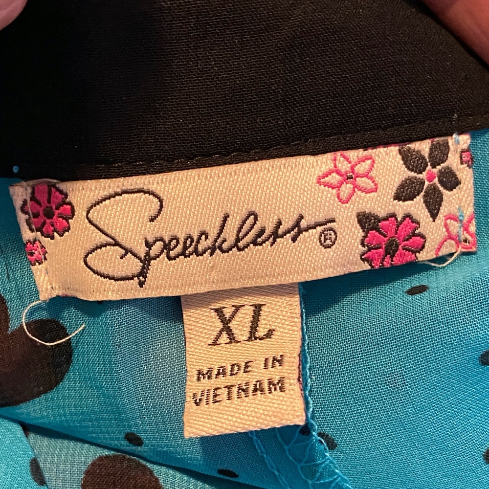 Nwt-Speechless Sheer Button Down, Size Xl. - image 2